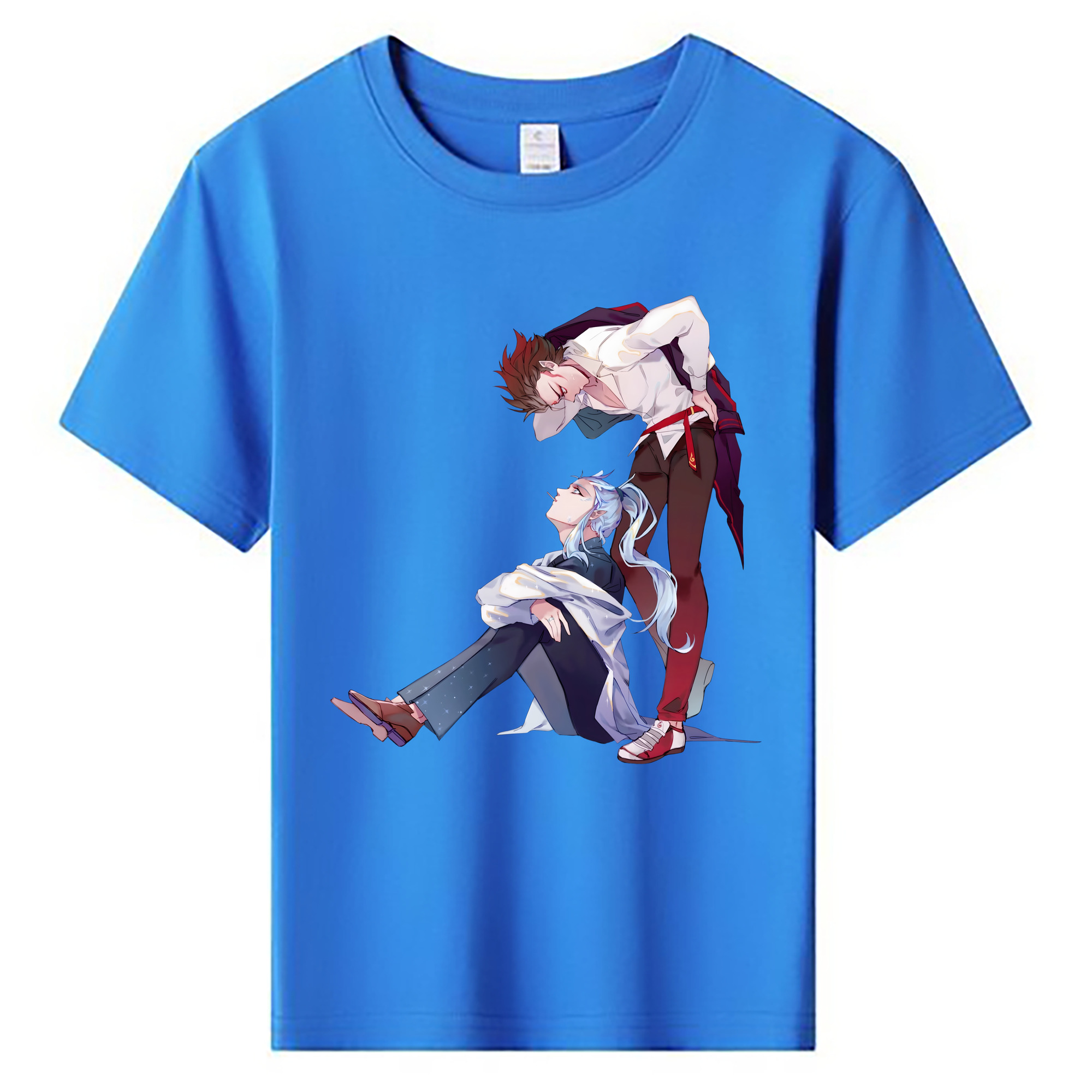 （画像用） Ne Zha 2 ナタ 魔童の大暴れ 綿100％キッズTシャツ（フロントプリント）